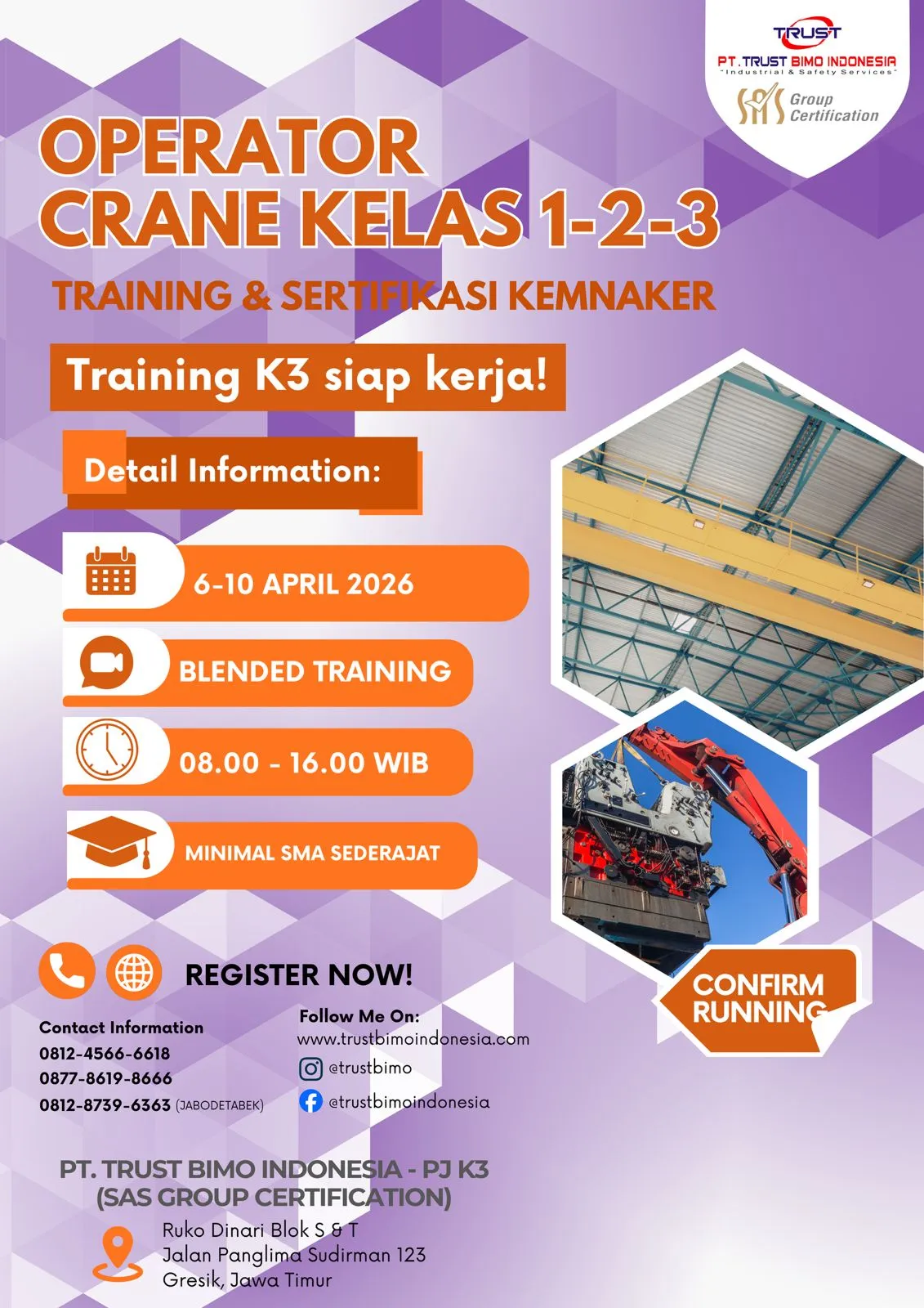 Operator Crane Kelas 1-2-3
